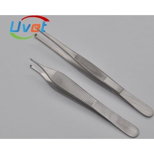 10pcs Medical surgical forceps Pointed round head stainless steel dressing tissue forceps 12cm 14cm 16cm