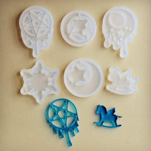 Silicone Mold tear moon star Trojan Resin Silicone Mould handmade DIY Jewelry Making epoxy resin molds