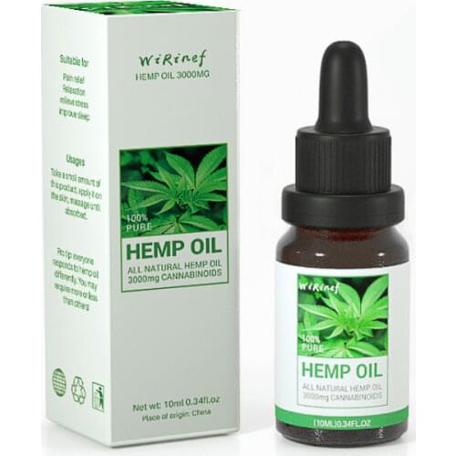 Stress Relief Improve Sleep Soothing Fatigue Body Massage Oil Natural Organic Hemp Seed Oil Essential Oil Extract For Anxiety