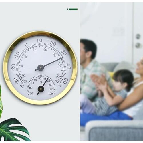 Hanging thermometer and hygrometer 58mm without battery -30~50℃0~100%RH pointer thermometer indoor and outdoor метеостанция