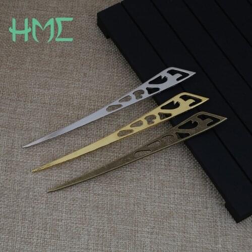 Fashion Gold/Rhodium/Brass Alloy Hairpin Hair Ornaments Hair Forks Combs Sticks For Women Bride Bridesmaid Hair Pin Barrette