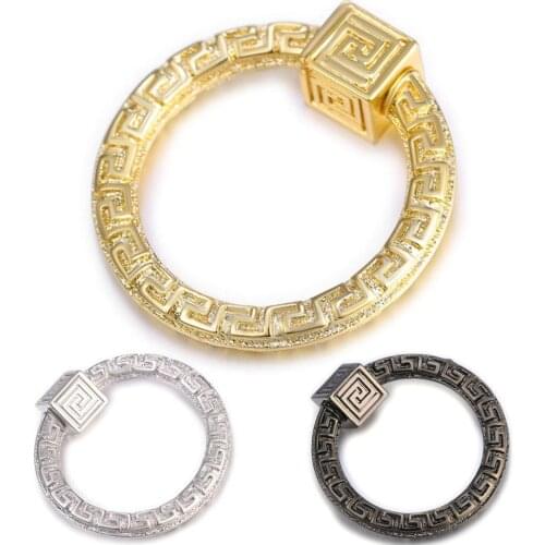 New DIY Jewelry Making Supplies Luxury Cubic Zirconia Spiral Screw Clasps Pendants Accessories For women Jewelry Making