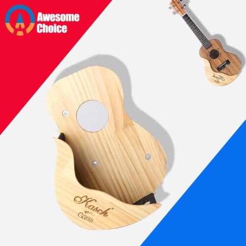 1 Pcs Wood Guitar Hanger Hook Holder Wall Mount Stand Rack Bracket Display Guitar Bass Screws Accessories