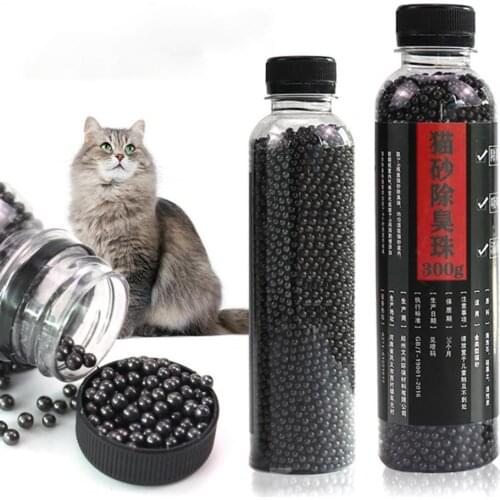 300g Litter Deodorant Beads Smell Removal Good Absorption Bead Shape Cat Excrement Fresh Deodorants for Kitty Cleaning Supplies