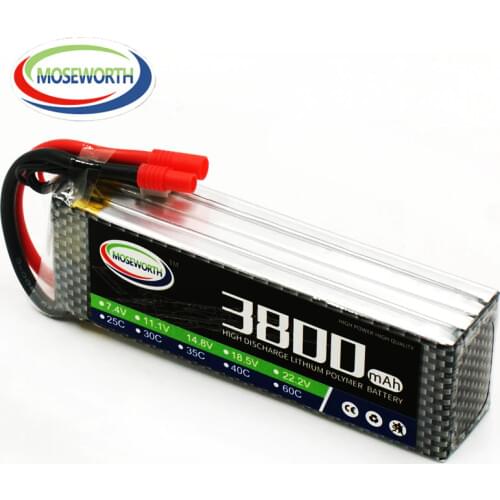 4S 14.8V 3800mAh 25C Lipo Battery For RC Drone Helicopter Car Quadcopter Airplane Remote Control Toys Lithium Polymer Battery