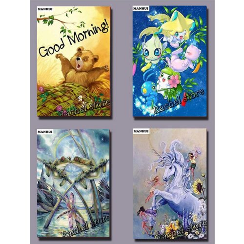 Diamond Embroidery Diy Diamond Painting Cross Stitch Kits Diamond Mosaic Cartoon animals Full Square Diamond Embroidery DE025
