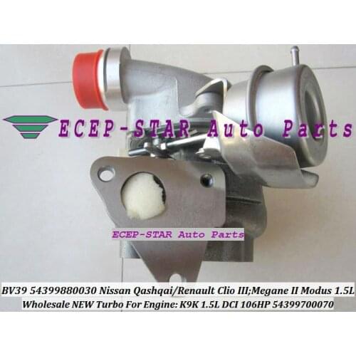 BV39 30 54399880030 54399880070 7711368560 8200405203 Turbo For Nissan Qashqai For Renault Clio III Megane II Modus K9K 1.5L DCI