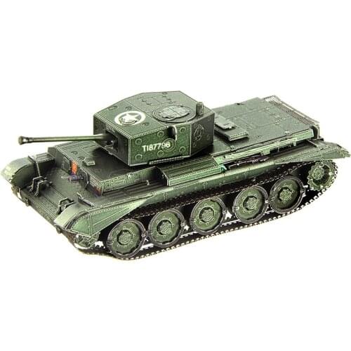Piececool 3D Metal Puzzle CROMWELL Tank model kits DIY Laser Cut Puzzles Jigsaw Toy For Children