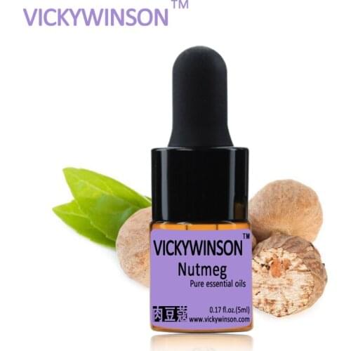 Nutmeg essential oil 5ml massage Relieve neuralgia stimulate circulation blood massage oil men health