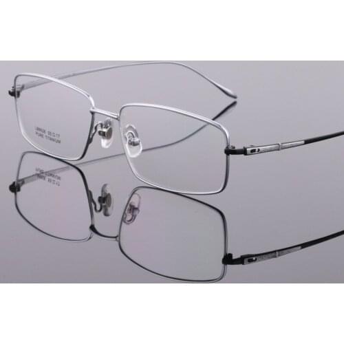 High Quality Glasses Myopia Pure Titanium Male Glasses Frame Metal Frame Retro Ultra Light Casual Frame Men Glasses
