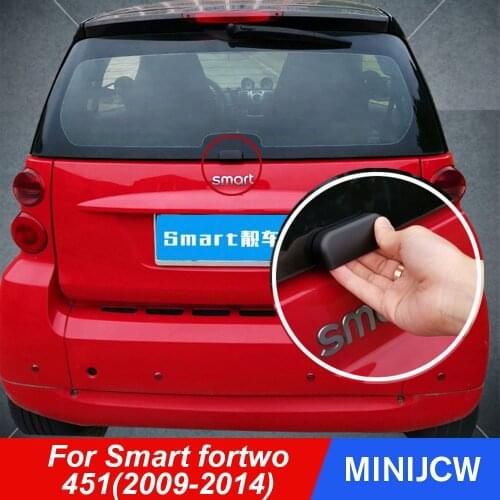 Car Rear Bumper Trunk Back Door Handle Sticker Auxiliary Knob Exterior Decoration For Old Smart fortwo 451 Car Accessories