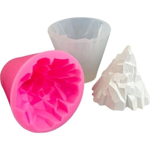 New Silicone Candle Mould DIY Iceberg Volcano Candle Silicone Mold Car Aromatherapy Silicone Mold Candle Mold for Candle Making