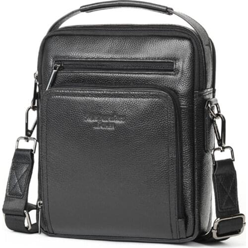 New 2019 Brand Mens Genuine Leather Business Bag Men High Quality Handbags Large Travel Briefcases Male Cowhide Messenger Bags