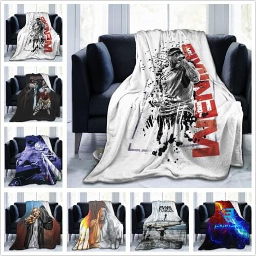 Eminemes Blanket Flannel Throw Blankets Micro Fleece Cozy Plush Covers for Bed Car and Home Decoration