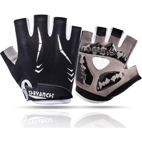 Half Finger Cycling Gloves Breathable Thickened Palm Pad Sports Fitness Gloves Summer Men Women MTB Road Bicycle Gloves