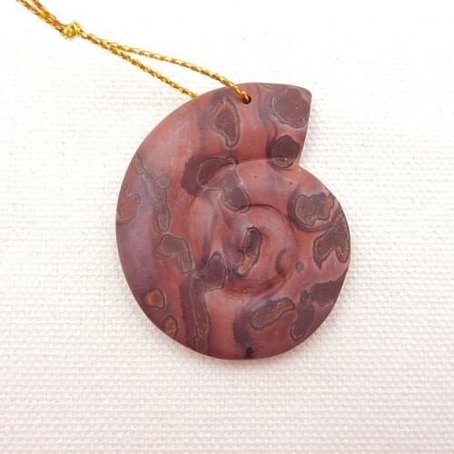 Semi-Precious Stone Chohua Jasper Pendant 43x35x5mm 14g Jewelry Necklace Pendant Accessories