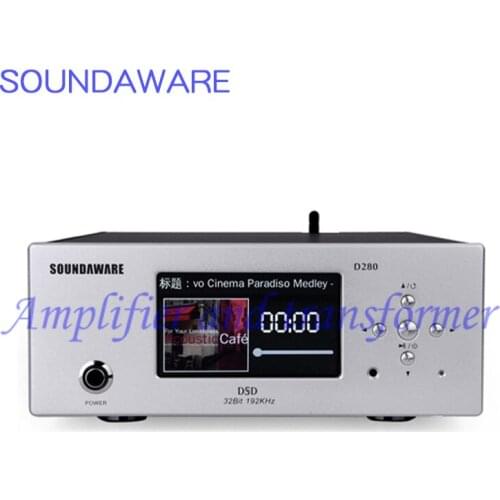 Soundaware D280 Hifi Affordable Network Digital Transport Femto Clock High Performance Sound Source FPGA Music Player DSD PCM