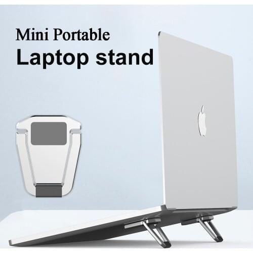 Universal Mini Laptop Stand Aluminum alloy Portable Laptop Riser Notebook Cooling Bracket Notebook Holder Support Stable