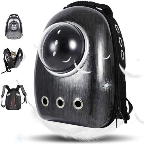 Waterproof Breathable Travel Pet Carrier Backpack, Bubble Dome for Dog and Cat Airline Approved Space Capsule Knapsack
