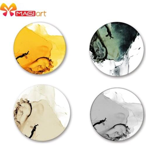 Cross stitch kits Embroidery needlework sets 11CT water soluble canvas patterns 14CT ink landscape painting-NCMC040