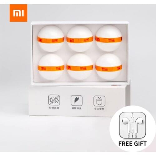 Xiaomi Youpin Clean-Fresh Shoes Deodorant Dry Deodorizer Air Purifying Switch Ball Shoes Smell Eliminator For Home Shoes 6pcs