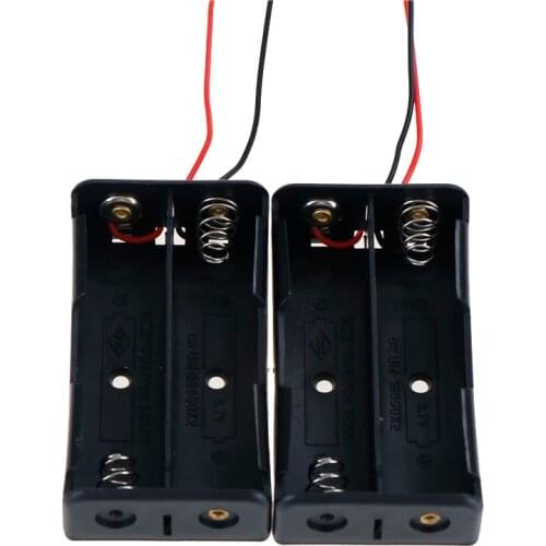 1pc Power Bank Two Slots 18650 Battery Holder Plastic Battery Holder Case For 2x18650