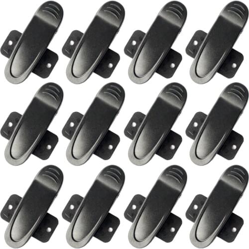 12PCS QingGear Black Ratcheting Case Belt Clip Buckle Tool Parts DIY Accessory