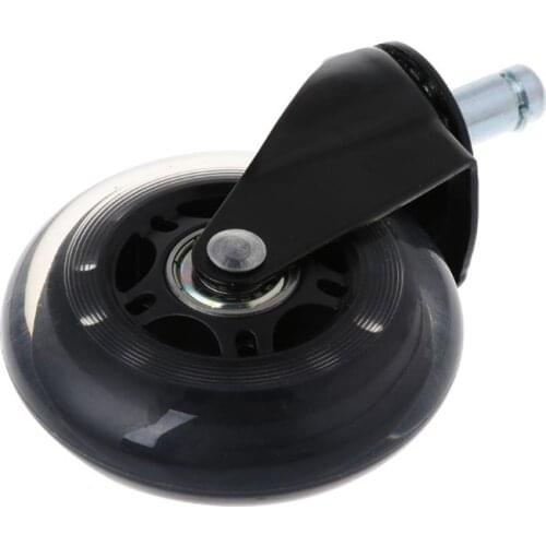 5Pcs 11x22mm Office Chair Wheels Wivel Rubber Caster Wheel Safe Rolling Caster Replacements For Home Furniture N58A