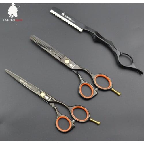 50% OFF 5.5 inch Black Professional Barber Scissors kit for hairdresser Hair Cutting sicssor household scissors student scissors