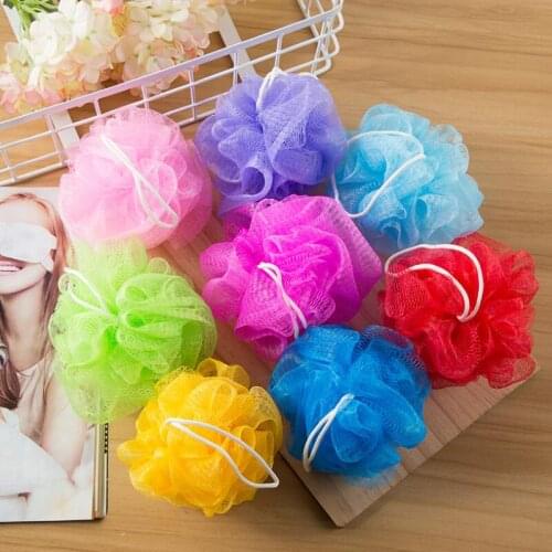 8g/15g/20g/30g Bath Shower Sponge Pouf Loofahs Nylon Mesh Brush Shower Ball, Mesh Bath and Shower Sponge LX2422