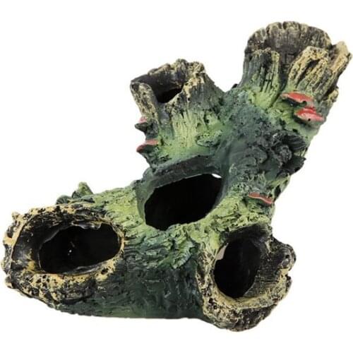 Aquarium fish Tank Resin Rockery Landscaping Ornaments Rockery Mountain Hiding cave Fish tank Landscaping Supplies Ornaments