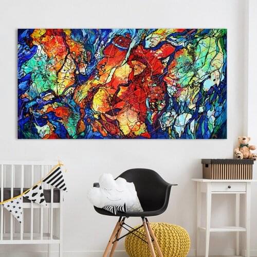5d diy large diamond mosaic abstract color diamond painting full square round drill embroidery sale needlework home decor AA2466