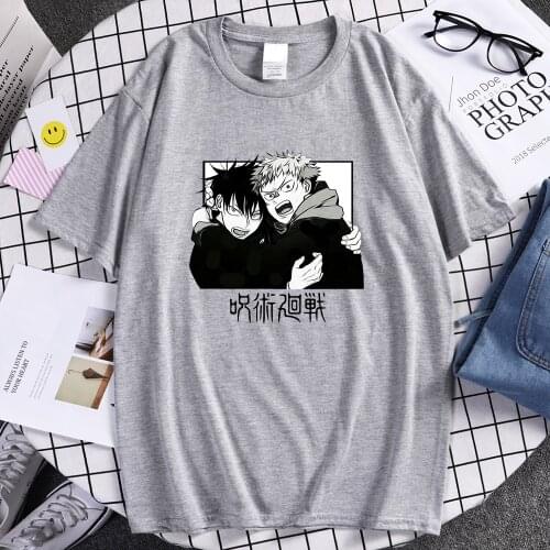 Gojo Satoru Jujutsu Kaisen Funny T-Shirt Male Hip Hop Fashion Tee Shirt Anime Harajuku Tops Summer Brand Casual Men T Shirts