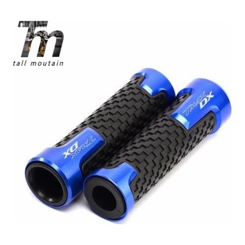 "DX logo" Wheel Tire Valve caps & Handlebar Grips For Yamaha TMAX 530 DX T-MAX 530 TMAX530 2017-2019