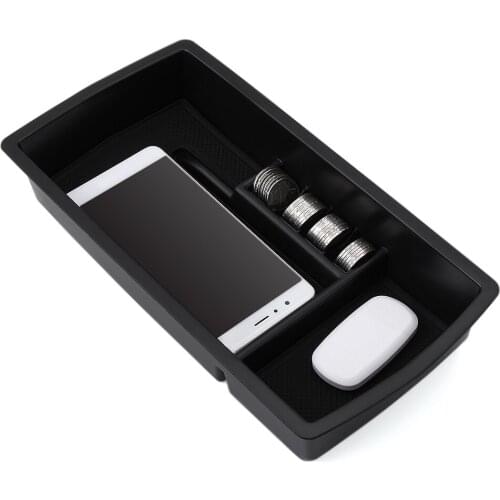 VCiiC Storage Box Arm Rest Glove Tray Bin Container Holder Fit For Peugeot 3008 3008GT 2017 Interior Armrest Central Console