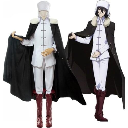 Anime Bungou Stray Dogs 3rd Season Cosplay Costumes Fyodor Dostoyevsky Cosplay Costume Halloween Party Uniform