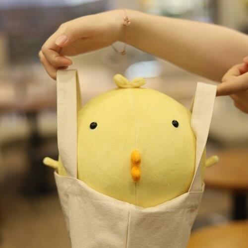 22/34CM Korean TV Creative Small Yellow Chick Stuffed Animal Plush Toy Cute Chicken Plush Pillow Kids Boy Girl Birthday Gifts