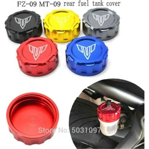 Free shipping Motorcycle Rear brake tank cover Motorbike Brake Reservoir Cover Caps For Yamaha MT07 FZ09 FZ-07 MT09 MT-09 FZ09