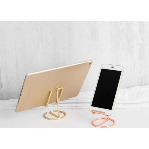 Metal Desk Mobile Phone Holder Stand For IPhone Universal Adjustable Metal Desktop Table Tablet Holder Stand For IPad Pro