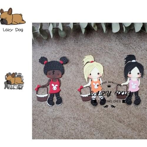 Girl Metal Cutting Dies Scrapbooking Stencil DIY Decorative Craft Embossing Die Cuts Card Making New Dies For 2019