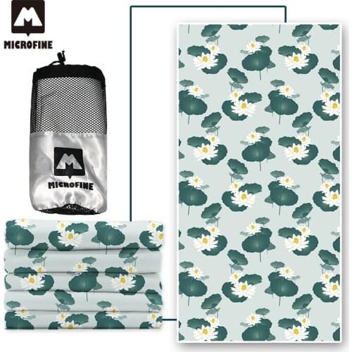 Microfine New Outdoor Flower Style Lotus Beach Towel Large Size For Microfiber Towel And Travel Towel Swimming Towel