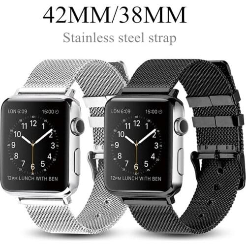 Milanese Loop for Apple Watch Band For Apple Watch 6/5/4/3/2 42mm Stainless Steel Metal Strap For iWatch Milanese Loop Bracelet