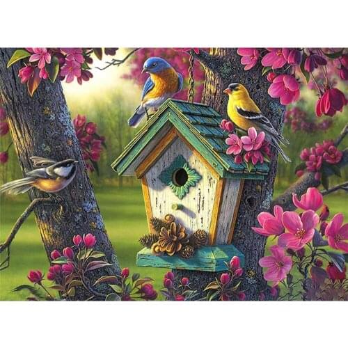 Flower DIY Embroidery Cross Stitch 11CT Kits Needlework Craft Set Printed Canvas Cotton Thread Home Decoration Hot Sell Sale