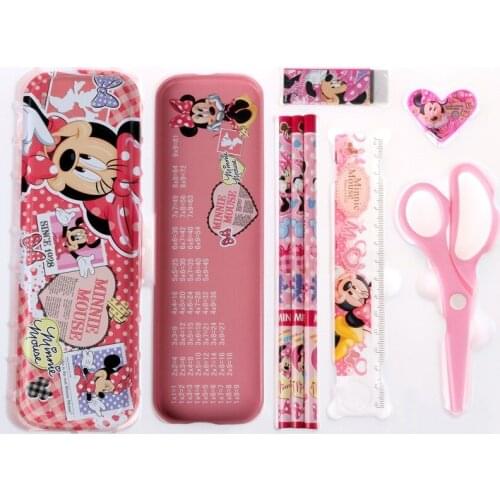 8-piece Disney Mickey Princess Stationery Set Cartoon Gift Box Office School Supplies Gift