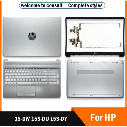 New For HP 15-DW 15S-DU 15S-DY Series Laptop LCD Back Cover/Front Bezel/Palmrest/Bottom Case/Hings Top A Cover L52012-001