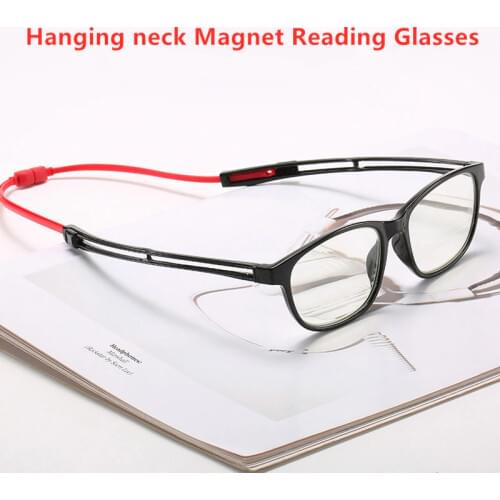 Portable Magnetic Reading Glasses With Neck Hanging Reading Glasses With Magnet For Both Men And Women