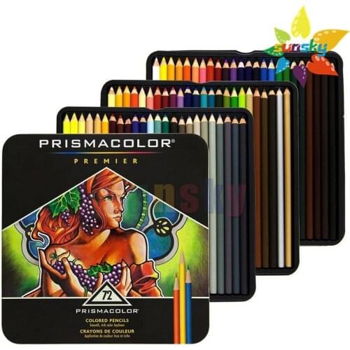 Prismacolor sanford Art Oily Colored Pencils 24 36 48 72 150 Color Lapis de cor Wood Color Pencils Artist Sketch School Supplies