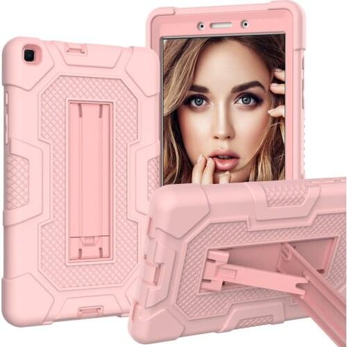 Armor Shockproof Heavy Duty Silicone Case For Galaxy Tab A 8.0 2019 SM-T290 SM-T295 Cover Kids Tablet Case + Film Pen