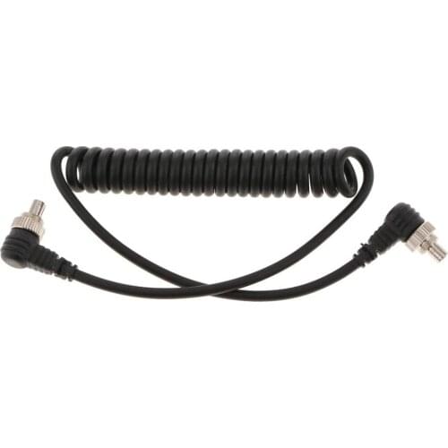 Flash Light Spring PC Sync Cable 2.5mm to Male Flash Plug 30-100cm for Photography Studio Camera Flash Trigger Accessories Wire