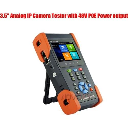 Free shiping 3.5" Analog IP Camera Tester with 48V POE Power output TDR function Camera Video PTZ Tester